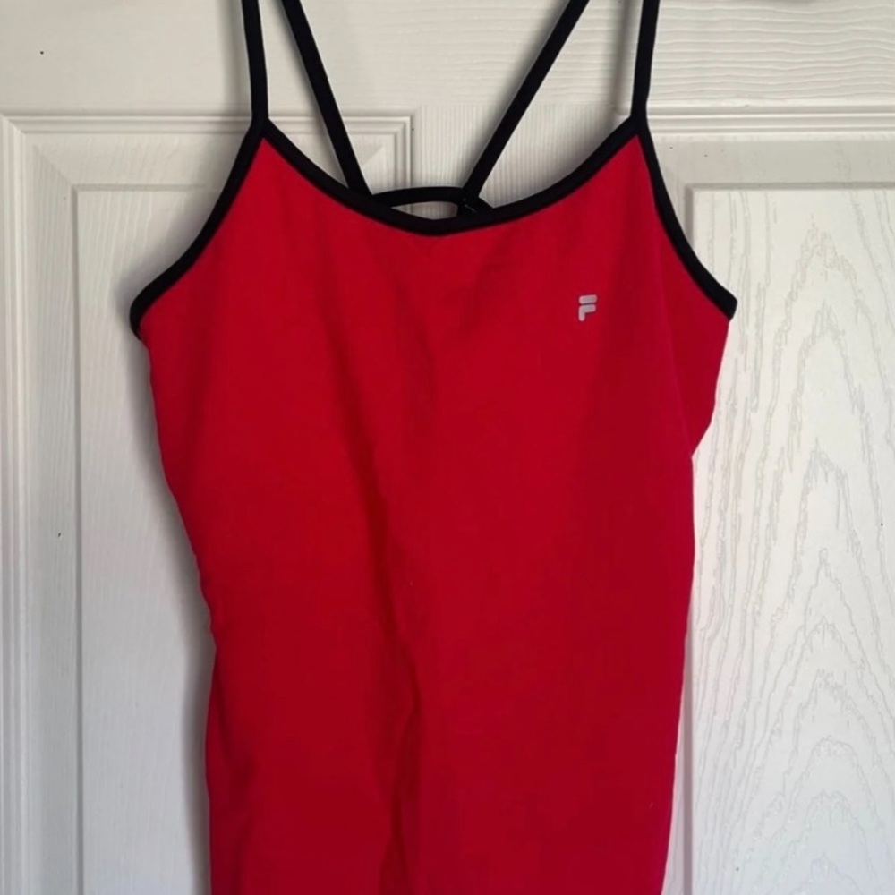Fila red tank top